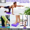Balance Board Foam Pad Yoga Mat, 12.2X9.4X2.4'' Rocker Board Physical Therapy, Volleyball Nets, Professional Volleyball Net, Portable Volleyball Replacement Net for Backyard Schoolyard Sports Beach view 2