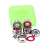 SUOFEILAIMU 8pcs 608RS Skateboard Longboard Bearing ABEC-9 Double Rocker Board Wheels Bearing 608rs Red Skateboarding Bearings (Color : 608 rs ABEC 9) view 2