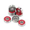 SUOFEILAIMU 8pcs 608RS Skateboard Longboard Bearing ABEC-9 Double Rocker Board Wheels Bearing 608rs Red Skateboarding Bearings (Color : 608 rs ABEC 9) view 4