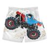 Aflyko Boys' Board Shorts Cartoon Monster Truck Cool Swim Trunk Beach Swimwear XS view 1