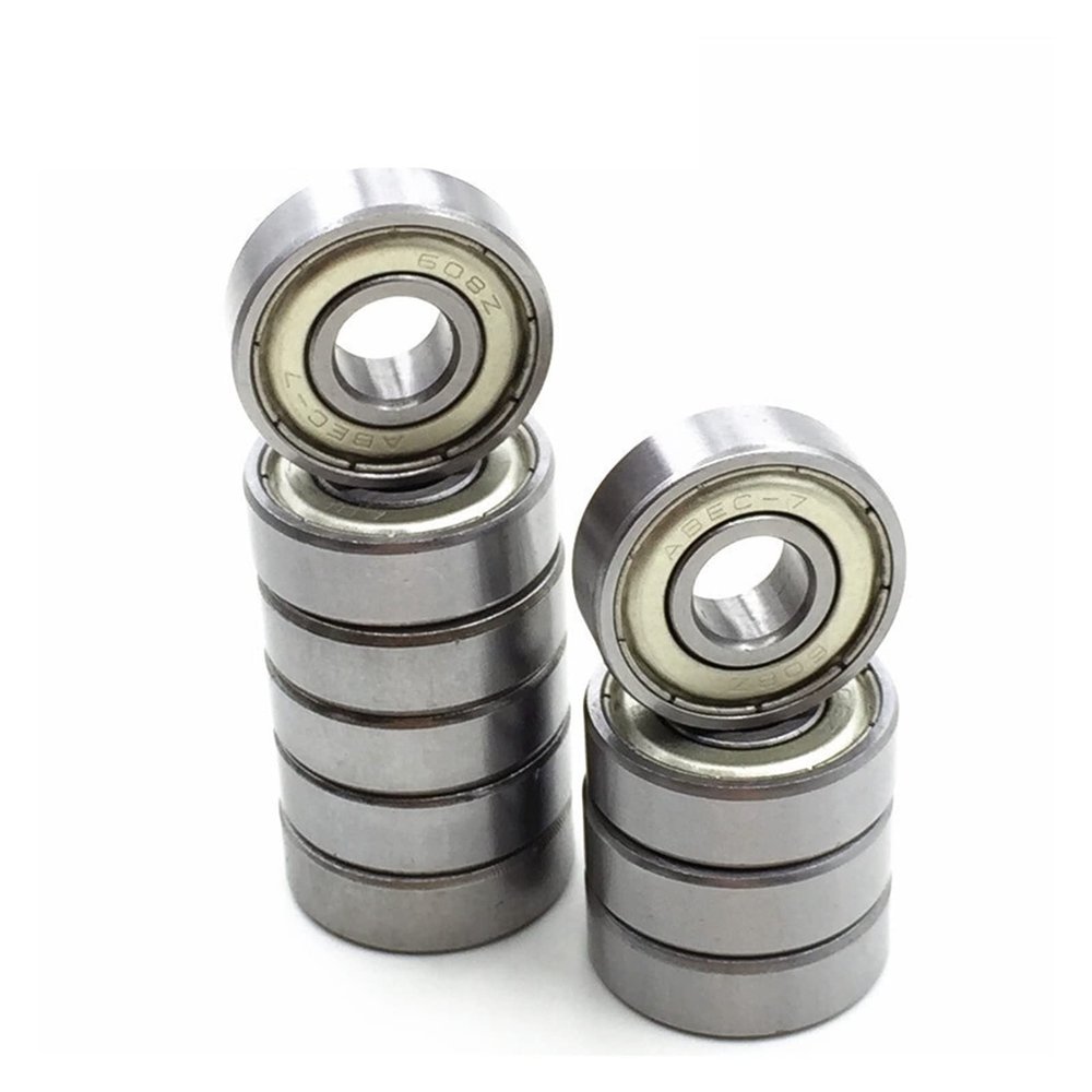 SUOFEILAIMU 608zz Bearing for Scooter Inline Roller Skate Skateboard Children Bicycle Drift Board Bearings (Color : 10pcs carbons 608zz)