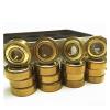 SUOFEILAIMU 16pcs 608zz Gold Bearing Skateboard Bearing 8mm Tatinium Inline Skates Bearings 608z Scooter Artistic Skates Bearings (Color : 16pcs 608zz Gold) view 1
