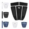 AQUBONA Arch Bar Traction Pad 5+1 Piece EVA Surfboard Deck Traction Pads with Kicker for Stomp Skimboards, Surf Boards, Funboard, Fish Board(Black)
