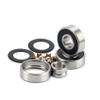 SUOFEILAIMU 8pcs S608-2RS Skateboard Bearing Stainless Steel Bearing for Longboard Double Rocker Scooter Speed Skate 608 Waterproof view 2