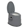 Outvita Portable Toilet, Outdoor Lightweight Porta Potty with Detachable Inner Bucket Removable Toilet Paper Holder for Camping Boat RV Hiking Living Room (Gray) view 1