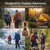 kcrygogo Loud Bear Bells with Leather Button Strap and Emergency Whistle for Survival, Hiking, Biking, Fishing, Climbing2sets view 3