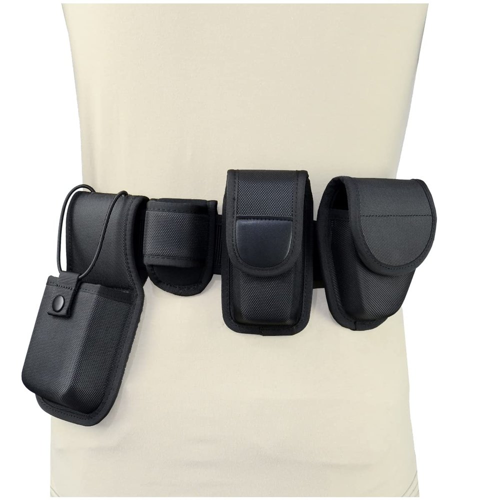 LytHarvest 5-in-1 Tactical Belt Kit with Pouches, Police Web Belt Rig, Law Enforcement Sentinel Duty Gear Kit (Medium)