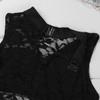 Venjoe Kids Girls Gymnastics Athletic Dance Outfit Floral Lace Tank Top with Shorts Set for Sports Workout Black 6 Years view 4
