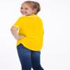 ACEFAST INC Kids Baseball Jersey Button Blank Softball Team Uniform Girls Boys Hip Hop T-Shirt Solid Color Sweatshirt Yellow view 3