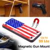 ANTREEMAG Gun Magnet Mount, 55 lb Rating,Magnetic Gun Holster| Rubber Coated Gun Holder for Handgun, Shotgun, Rifles, Revolvers| Beside Holster, Using in Cars, Trucks, Wall, Desk (3-Pack US Flag) view 4