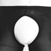 LiiYii Men's Mid Hollow Out Underwear Pants Long Thermal Bottoms Leggings Slim Fitted Sport Tights Black One Size view 3