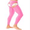 LiiYii Men's Mid Hollow Out Underwear Pants Long Thermal Bottoms Leggings Slim Fitted Sport Tights Pink One Size view 3