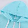 Zip Long Hood Coat Hoodies Women Sleeve Thin Patchwork Casual Jacket Contrast Women's Coat Open Black (Black, XXXXXL) view 4