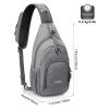G4Free RFID Sling Bag Crossbody Backpack Small Chest Shoulder Bag Hiking Outdoor view 2