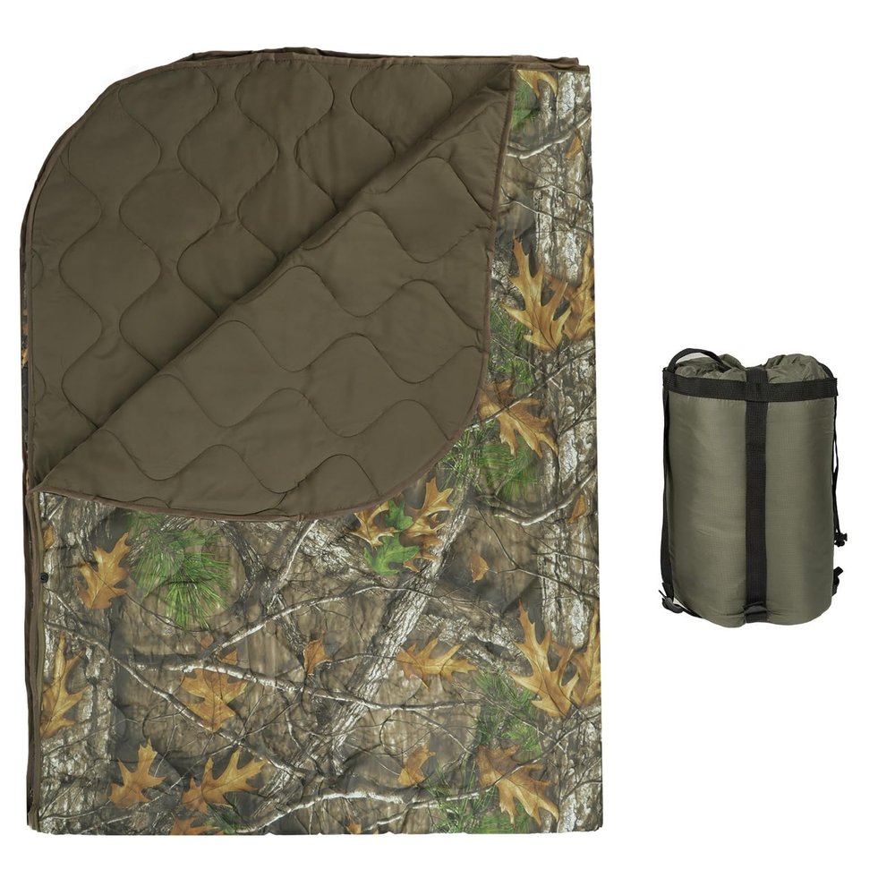 LOOGU Super Camo Blanket Waterproof Poncho Liner for Outdoor Camping, Hiking, Hunting, Survival, Backpacking, Picnicking, Fishing Trips
