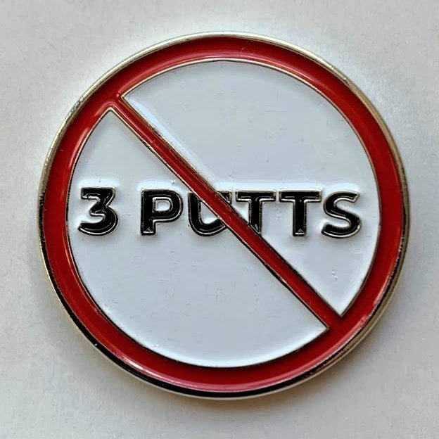 Evergolf New No 3 Putts Golf Ball Marker
