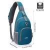 G4Free RFID Sling Bag Crossbody Backpack Small Chest Shoulder Bag Hiking Outdoor view 2