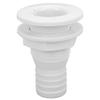Acouto Thru Hull Fitting, 11/2in Thru Hull Fitting for Boats Marines ABS Plastic Straight Thru Hull Fitting Hose Connector Accessory(White) view 1