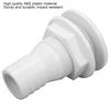 Acouto Thru Hull Fitting, 11/2in Thru Hull Fitting for Boats Marines ABS Plastic Straight Thru Hull Fitting Hose Connector Accessory(White) view 2
