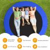 Goplus Trampoline Replacement Pad, 16 15 14 12 10 8FT Spring Cover, No Holes for Poles, Water-Resistant Universal Round Trampoline Accessories Safety Pad (Without Opening Design, Blue, 10 FT) view 3