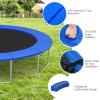 Goplus Trampoline Replacement Pad, 16 15 14 12 10 8FT Spring Cover, No Holes for Poles, Water-Resistant Universal Round Trampoline Accessories Safety Pad (Without Opening Design, Blue, 10 FT) view 4