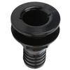 Acouto 1 1/2 inch Through Hull Fitting, 11/2in Thru Hull Fitting for Boats Marines ABS Plastic Straight Thru Hull Fitting Hose Connector Accessory(Black) view 1