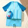 Kids Baby Boys Float Suit with Adjustable Buoyancy Dinosaur Floatation Swimsuit Floating Swimwear Bathing Suit Toddler Swim Vest with 8 Removable Buoyancy Sticks Blue Dinosaur + Guitar 4-5 Years view 4