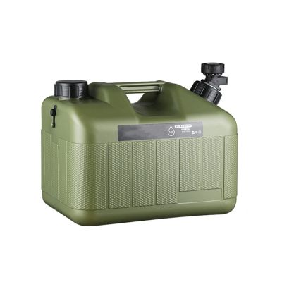 10/18/25L Outdoor Water Storage Containers with Faucet Portable Home Car Large Water Bucket Food-Grade PE Jug Tank for Camping Hiking,10 Liters