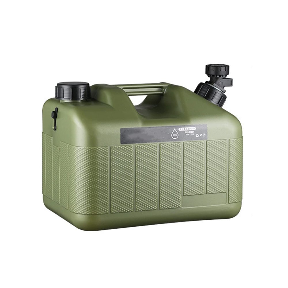 10/18/25L Outdoor Water Storage Containers with Faucet Portable Home Car Large Water Bucket Food-Grade PE Jug Tank for Camping Hiking,10 Liters