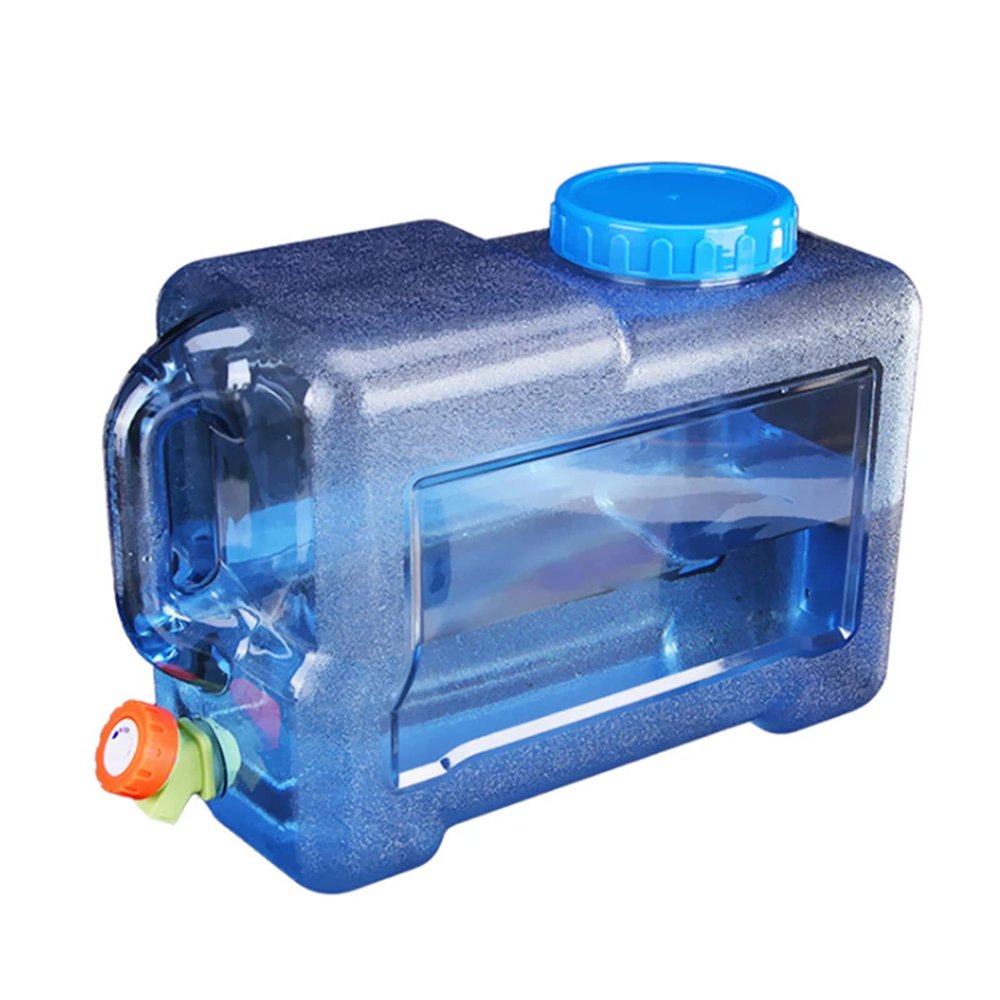 5/5.5L/7.5/8/10/12L Capacity Outdoor Water Bucket Portable Driving Water Storage Bucket Tank Container with Faucet for Camping Picnic,12 Liters