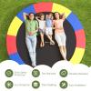 Goplus Trampoline Replacement Pad, 16 15 14 12 10 8FT Spring Cover, No Holes for Poles, Water-Resistant Universal Round Trampoline Accessories Safety Pad (Without Opening Design, Multicolor, 12 FT) view 4