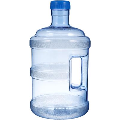 BESPORTBLE Empty 5L/ 1.32Gallon Water Jug, Plastic Mineral Water Bottle with Handle - Reusable Mineral Container for Outdoor Camping Backpacking Supplies (not fit ice makers)