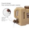 13L/22L Food Grade PC Outdoor Water Bucket Bottled Water Container with Handle and Faucet for Camping Picnic Hiking Outdoor Drinking,22 Liters view 3