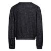 Hurley girls Soft Knit Long Sleeve Top Shirt, Black Heather, Large US view 2
