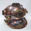 NAUTICAL COLLECTION Decorative Divers Helmet Solid Steel & Aluminum Scuba Diving Helmet 18" Diving Helmet Replica US Navy Mark V in Copper Antique Finish view 1