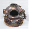 NAUTICAL COLLECTION Decorative Divers Helmet Solid Steel & Aluminum Scuba Diving Helmet 18" Diving Helmet Replica US Navy Mark V in Copper Antique Finish view 2