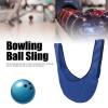 SUNGOOYUE Bowling Seesaw Bag, Polyester Bowling Ball Sling Bag with Handle Design, Portable Twill Lining Bowling Sling Case for, 60cm Length(Blue) view 2