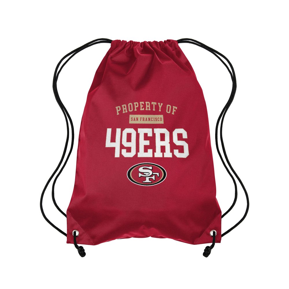 FOCO San Francisco 49ers NFL Property Of Drawstring Backpack
