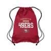 FOCO San Francisco 49ers NFL Property Of Drawstring Backpack view 1