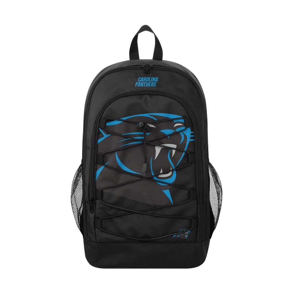 FOCO Carolina Panthers NFL Big Logo Bungee Backpack