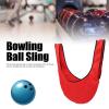 SUNGOOYUE Bowling Seesaw Bag, Polyester Bowling Ball Cleaner Holder Bag - Portable Twill Lining Polisher Bag for Ball Cleaning 60cm Length(Red) view 2