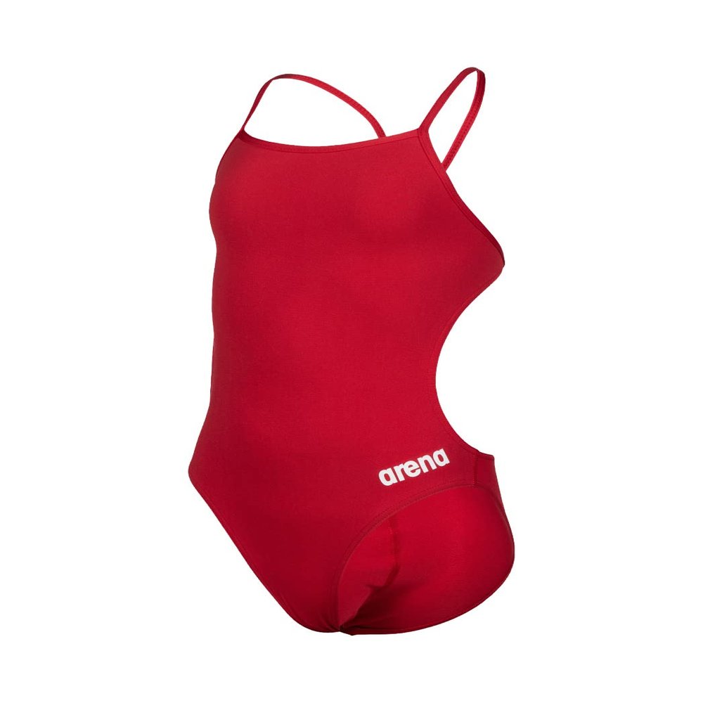 ARENA Girl's Solid Team Challenge Swimsuit - Red/White - Size 26