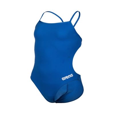 ARENA Girl's Team Challenge Back Solid Swimsuit - Royal/White - Size 24