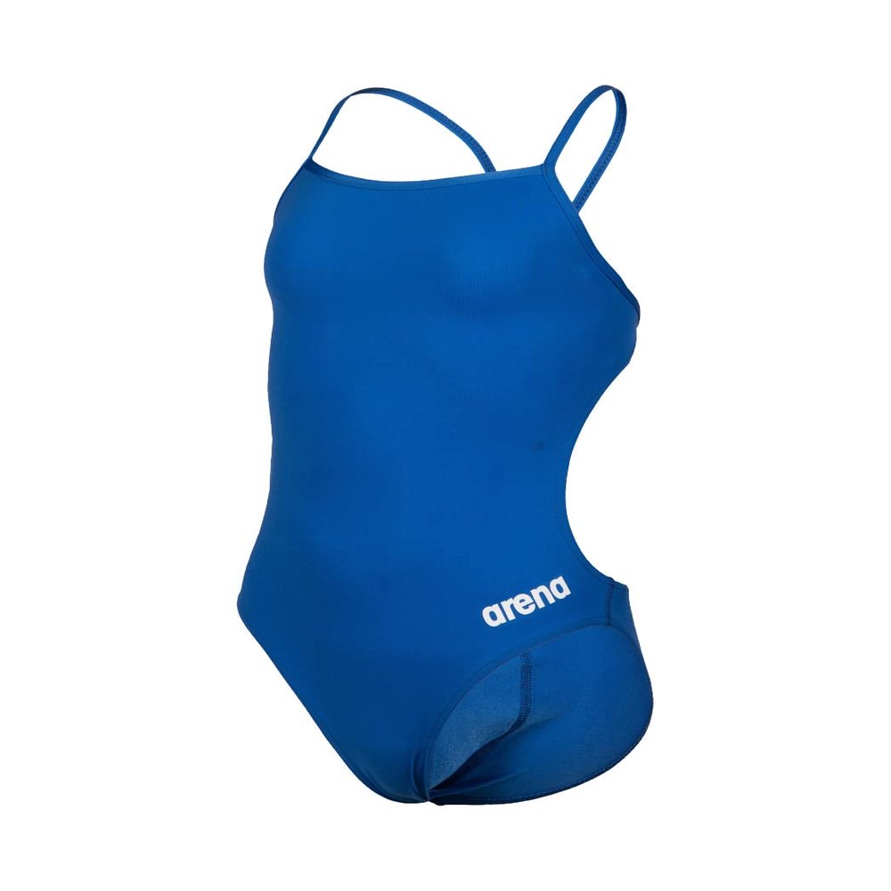 ARENA Girl's Team Challenge Back Solid Swimsuit - Royal/White - Size 24