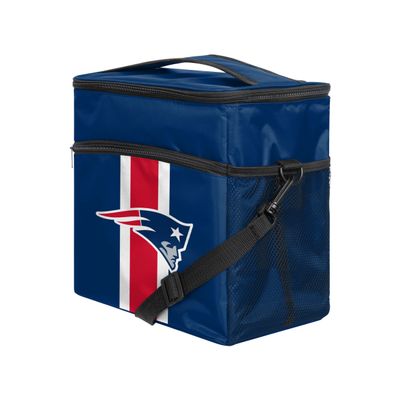 FOCO New England Patriots NFL Team Stripe Tailgate 24 Pack Cooler