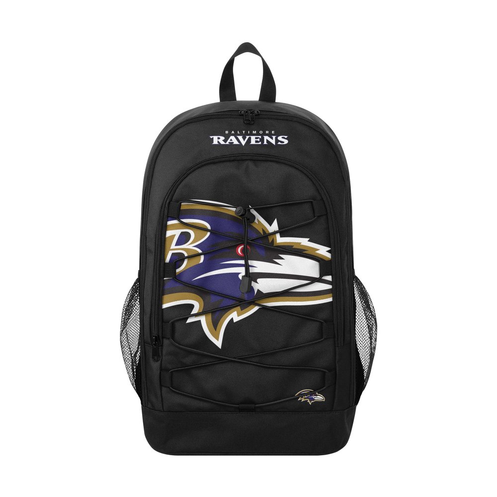Baltimore Ravens NFL Big Logo Bungee Backpack