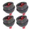 VBESTLIFE Pocket Billiard Pool Chalk Holders, 4Pcs Cue Chalk Holder Ith Cord Cue Chalkbilliards & Pool(Black) Holder view 1