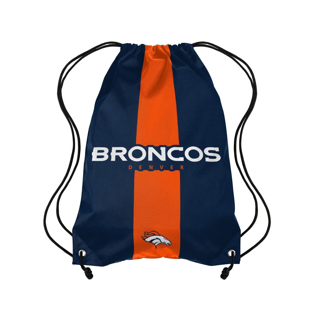 FOCO Denver Broncos NFL Team Stripe Wordmark Drawstring Backpack