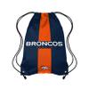 FOCO Denver Broncos NFL Team Stripe Wordmark Drawstring Backpack view 1