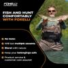 Foxelli Chest Waders  Waterproof 2-ply Nylon/PVC Camo Hunting Fishing Waders for Men and Women with Boots view 3